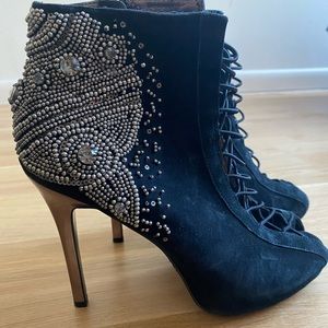 Super cute open toe booties